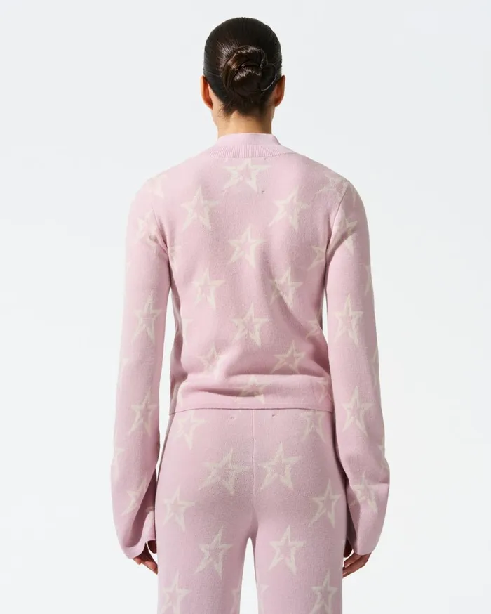Perfect Moment Tops Chalet Merino Wool Cardigan Pink 8211 Women