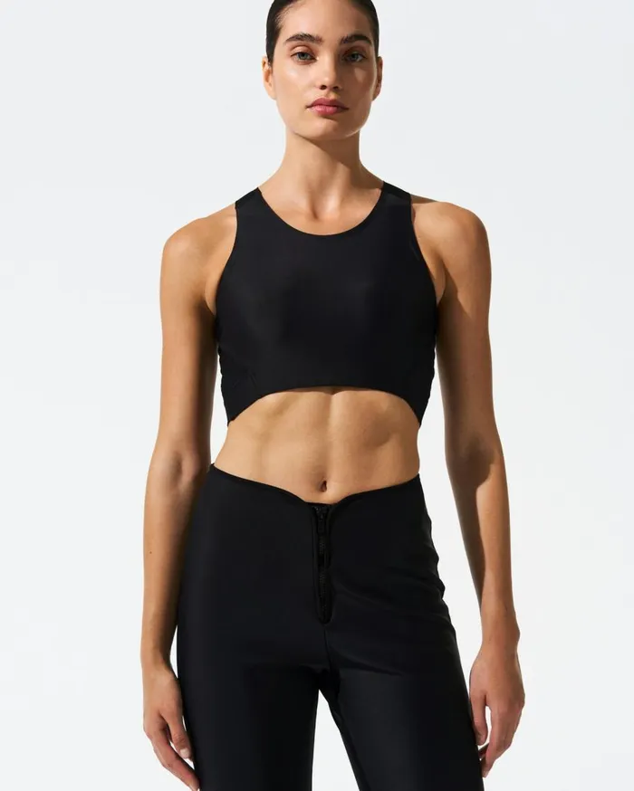 Perfect Moment Tops Cropped Tank Black 8211 Women