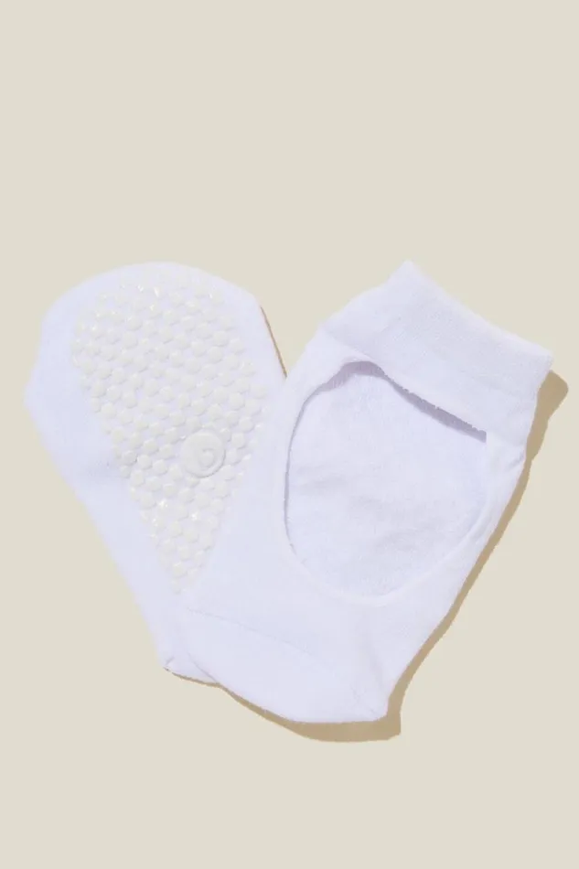 Performance Plie Sock White Women Cotton On Socks