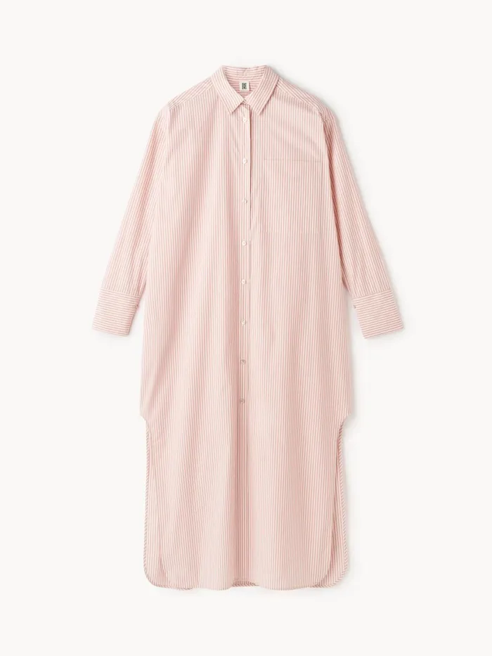 Perros Organic Cotton Dress Skinny Stripe Diva Women By Malene Birger Dresses