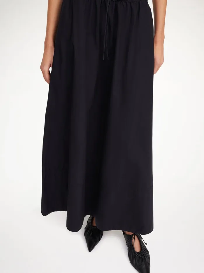 Pheobes Organic Cotton Skirt Black Women By Malene Birger Skirts