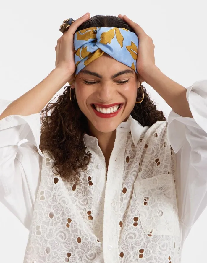 Pinup Headband Tangle Light Blue Women La Double J Hair Accessories Pinup Headband Tangle Light Blue Women La Double J Hair Accessories
