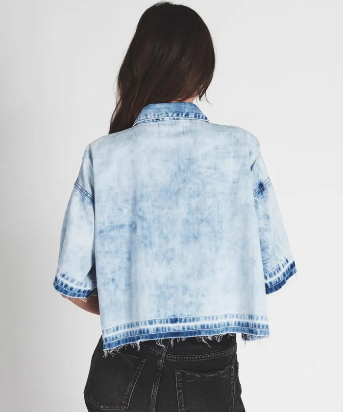 PIONEER DENIM SHIRT Women One Teaspoon Denim Tops PIONEER DENIM SHIRT Women One Teaspoon Denim Tops