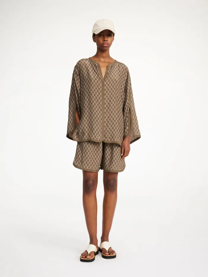 Plazzo Blouse Mono Lined 1dj Women By Malene Birger Tops and Blouses