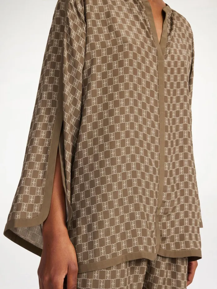 Plazzo Blouse Mono Lined 1dj Women By Malene Birger Tops and Blouses