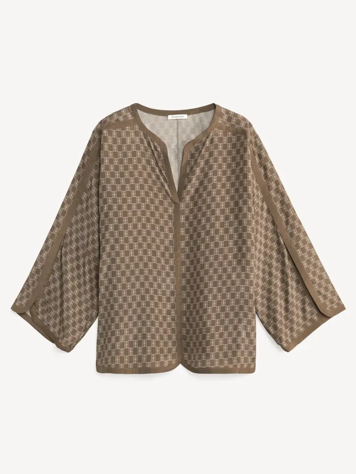 Plazzo Blouse Mono Lined 1dj Women By Malene Birger Tops and Blouses