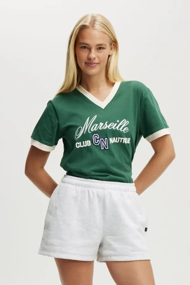 Plush Essential Gym Short Cloudy Grey Marle Women Cotton On Shorts