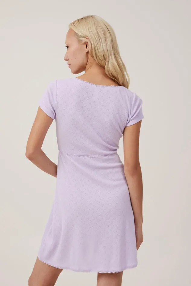 Pointelle Babydoll Nightie Lilac Breeze Women Cotton On Nighties