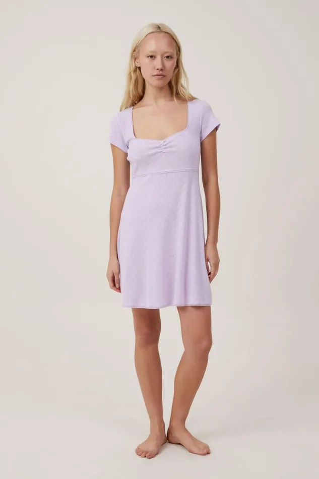 Pointelle Babydoll Nightie Lilac Breeze Women Cotton On Nighties