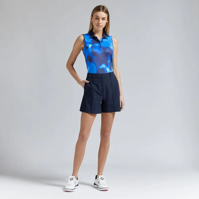 Polos and Shirts Women GFORE BOKEH CAMO TECH JERSEY SLEEVELESS POLO Blue Multi Polos and Shirts Women GFORE BOKEH CAMO TECH JERSEY SLEEVELESS POLO Blue Multi