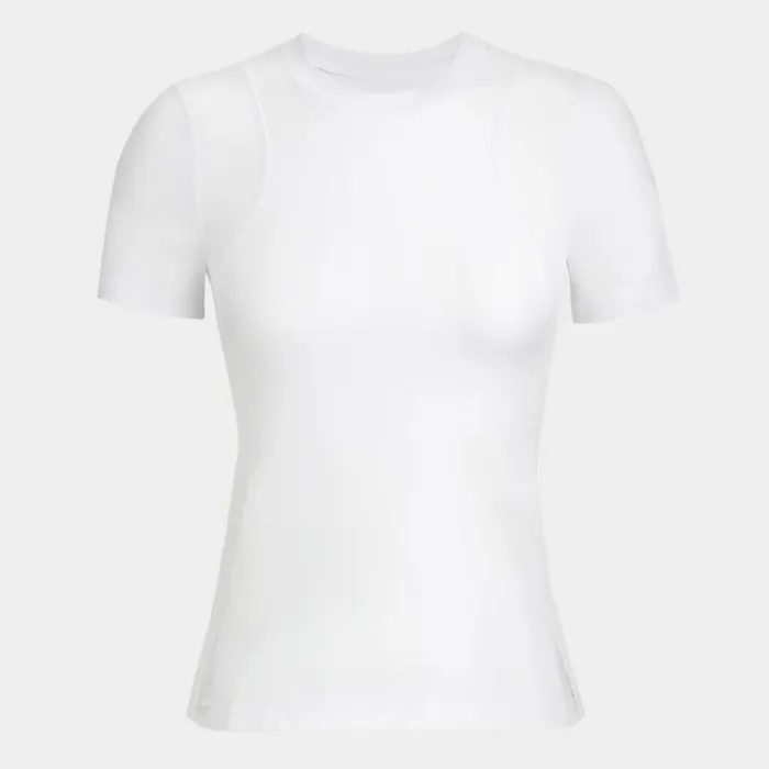 Polos and Shirts Women GFORE ESSENTIAL TECH COTTON JERSEY OPS TEE Snow Polos and Shirts Women GFORE ESSENTIAL TECH COTTON JERSEY OPS TEE Snow