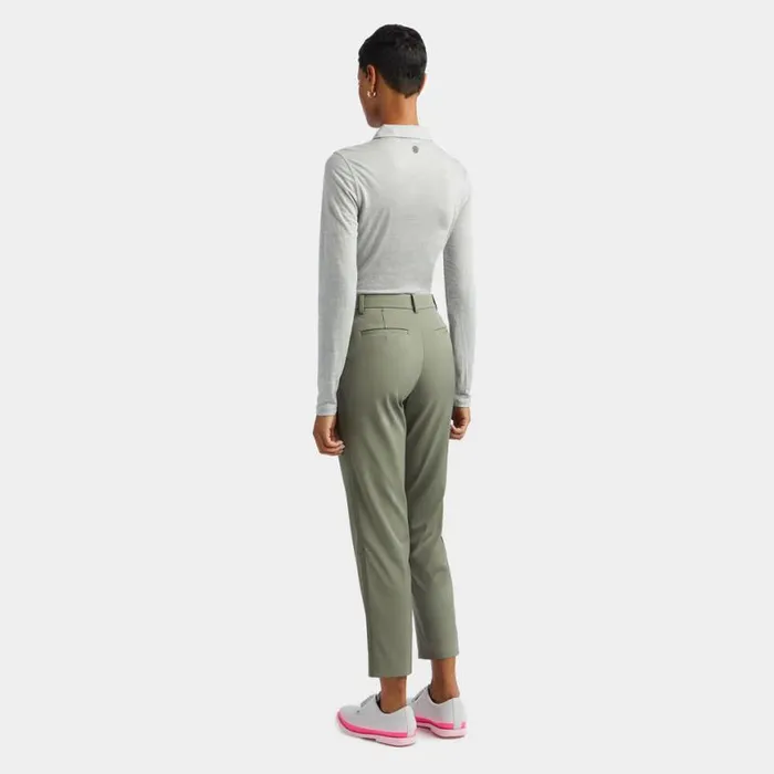 Polos and Shirts Women GFORE LIGHTWEIGHT TECH PERFORMANCE FINE WOOL LONG SLEEVE POLO Light Heather Grey Polos and Shirts Women GFORE LIGHTWEIGHT TECH PERFORMANCE FINE WOOL LONG SLEEVE POLO Light Heather Grey