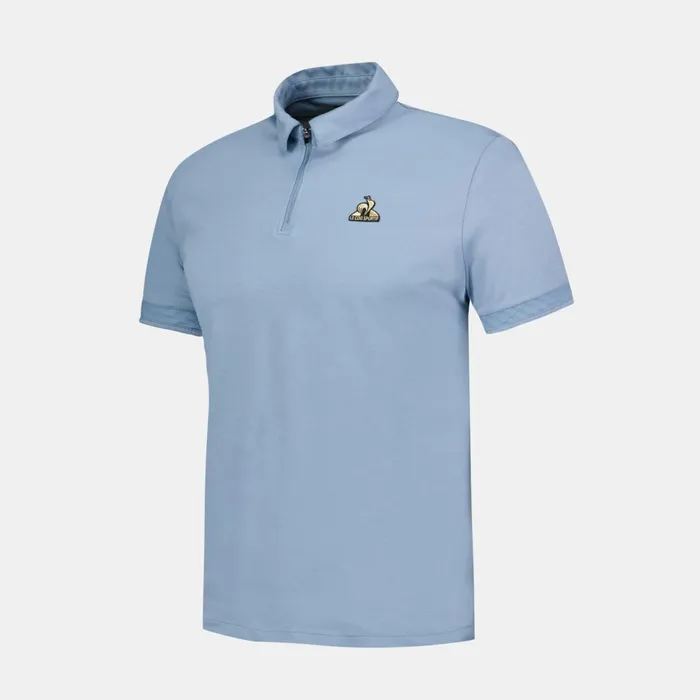 Polos Shirts Men Le Coq Sportif Coq D039or Polo Shirt Faded Denim