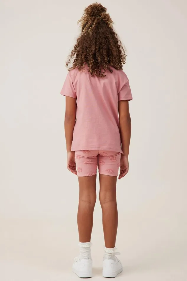 Poppy Short Sleeve Print Tee Clay Pigeonrainbow Mountain Girls Cotton On Tops and TShirts Poppy Short Sleeve Print Tee Clay Pigeonrainbow Mountain Girls Cotton On Tops and TShirts