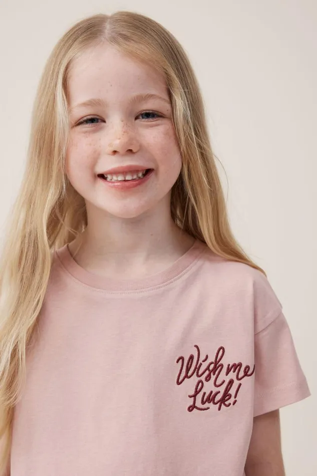 Poppy Short Sleeve Print Tee Zephyrwish Me Luck Girls Cotton On Tops and TShirts Poppy Short Sleeve Print Tee Zephyrwish Me Luck Girls Cotton On Tops and TShirts