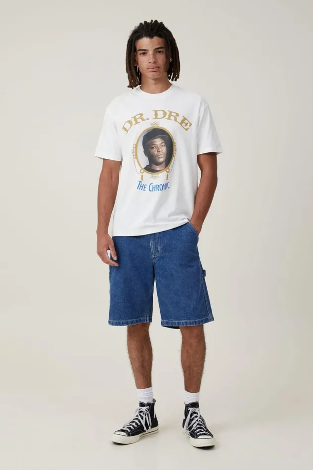 Premium Loose Fit Music TShirt Lcn Bra Vintage Whitedr Drethe Chronic Men Cotton On Tees and Tanks Premium Loose Fit Music TShirt Lcn Bra Vintage Whitedr Drethe Chronic Men Cotton On Tees and Tanks
