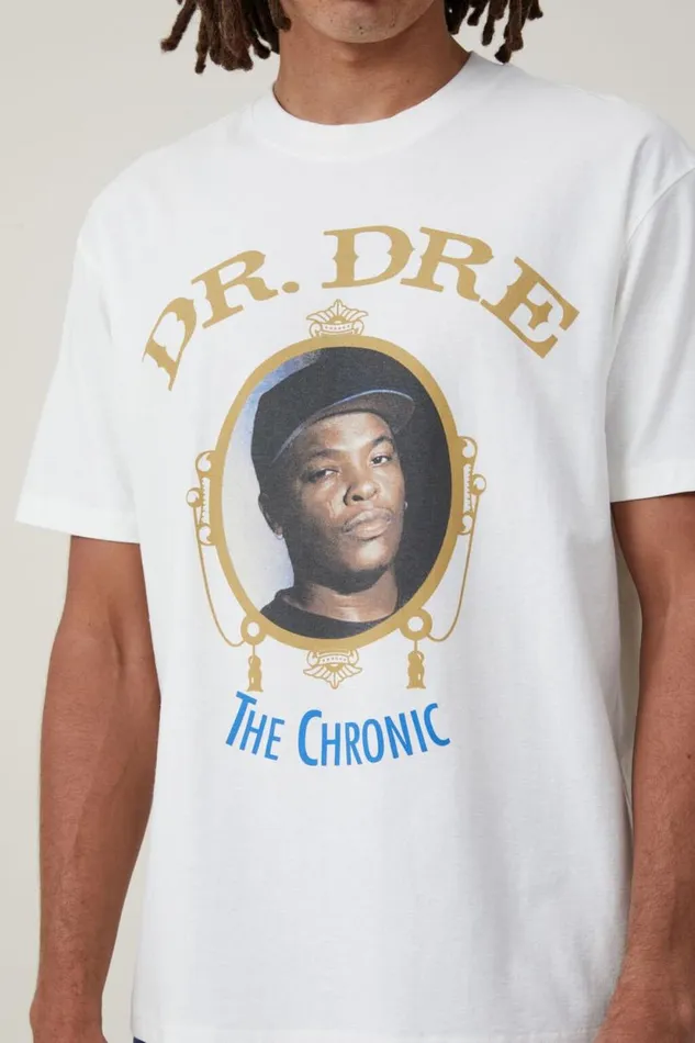 Premium Loose Fit Music TShirt Lcn Bra Vintage Whitedr Drethe Chronic Men Cotton On Tees and Tanks Premium Loose Fit Music TShirt Lcn Bra Vintage Whitedr Drethe Chronic Men Cotton On Tees and Tanks