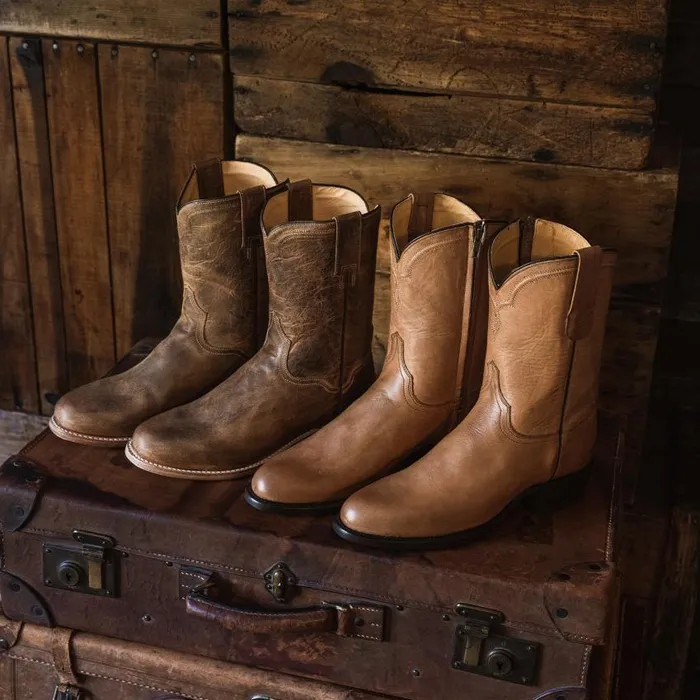 Puncher Boots Tan Men Stetson Western