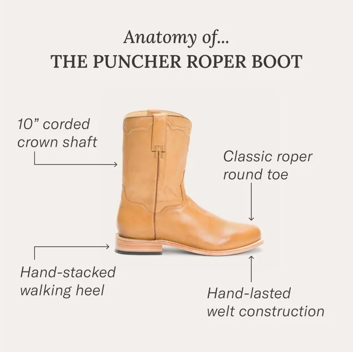 Puncher Boots Tan Men Stetson Western