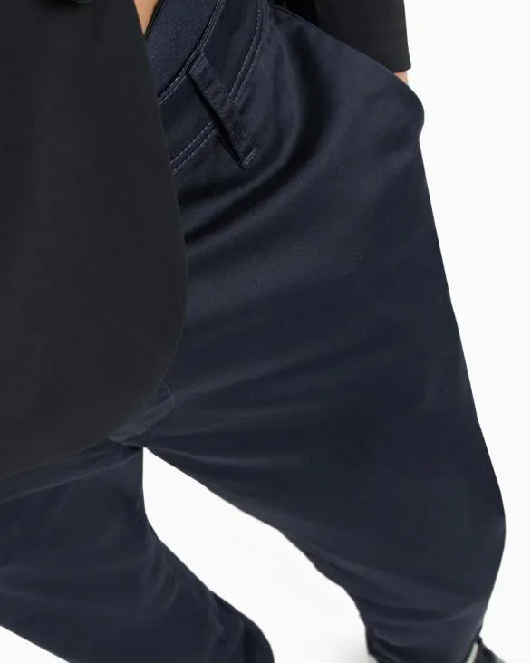 Regular Fit Gabardine Trousers Blue Men Armani Trousers And Shorts Regular Fit Gabardine Trousers Blue Men Armani Trousers And Shorts