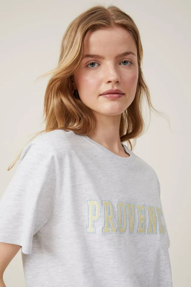 Regular Fit Graphic Tee Provencesoft Grey Marle Women Cotton On Tops Regular Fit Graphic Tee Provencesoft Grey Marle Women Cotton On Tops
