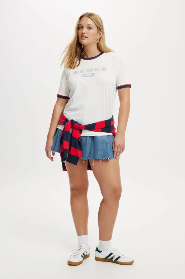 Regular Fit Graphic Tee Seoul 1988vintage White Women Cotton On Tops Regular Fit Graphic Tee Seoul 1988vintage White Women Cotton On Tops