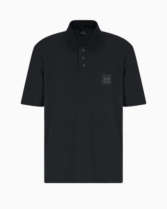 Regular Fit Pique Polo Navyblue Men Armani Polo Shirts