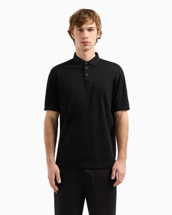 Regular Fit Polo Shirt In Mercerised Cotton Black Men Armani Polo Shirts Regular Fit Polo Shirt In Mercerised Cotton Black Men Armani Polo Shirts