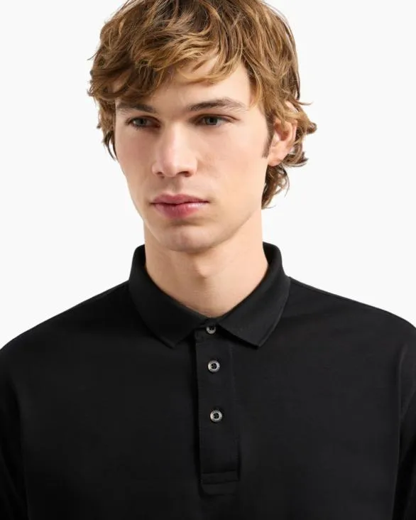 Regular Fit Polo Shirt In Mercerised Cotton Black Men Armani Polo Shirts Regular Fit Polo Shirt In Mercerised Cotton Black Men Armani Polo Shirts