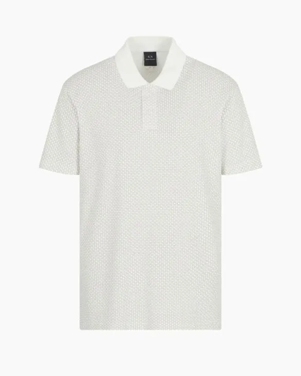 Regular Fit Polo Shirt In Stretch Jersey White Men Armani Polo Shirts