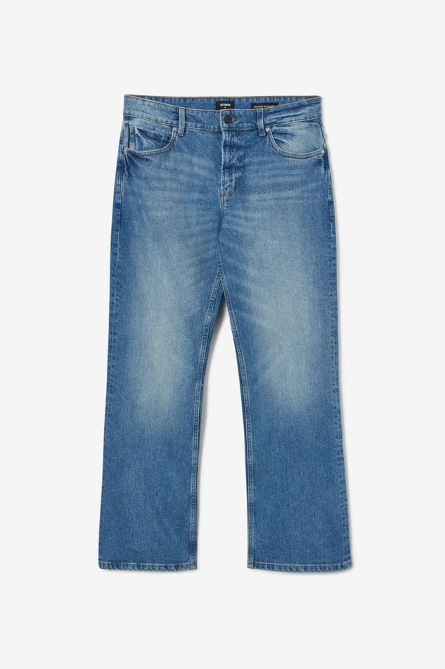 Relaxed Boot Cut Jean Supernova Blue Men Cotton On Pants