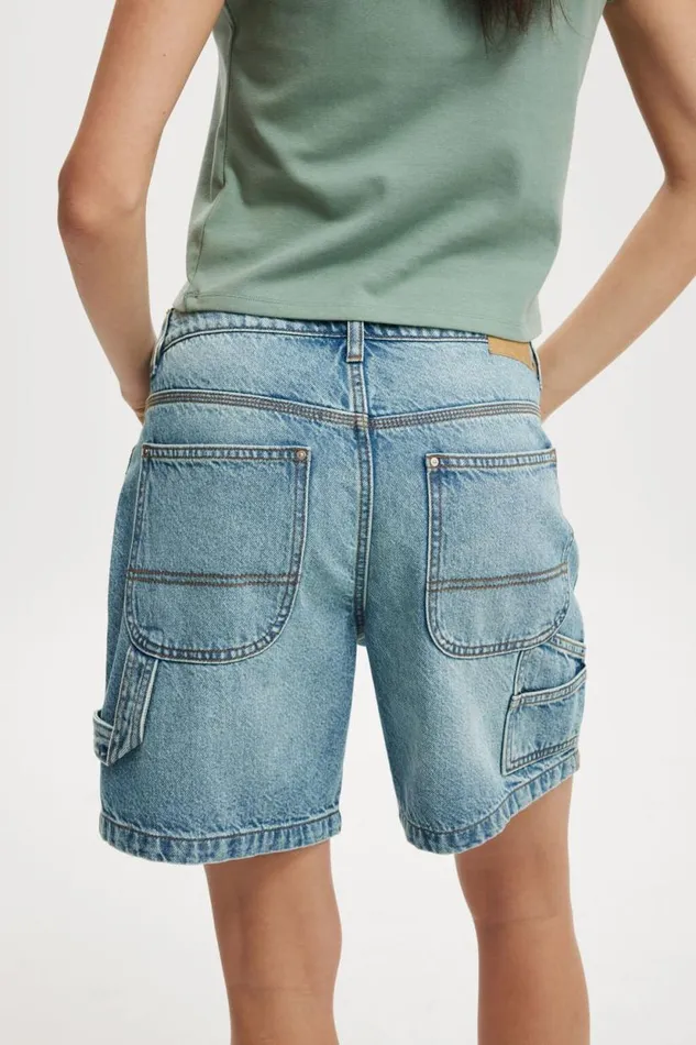 Relaxed Denim Short Lake Bluecarpenter Women Cotton On Shorts