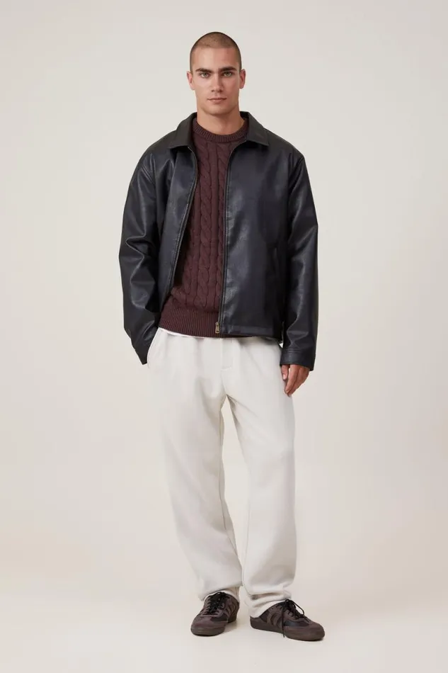 Relaxed Track Pant Bone Men Cotton On Pants