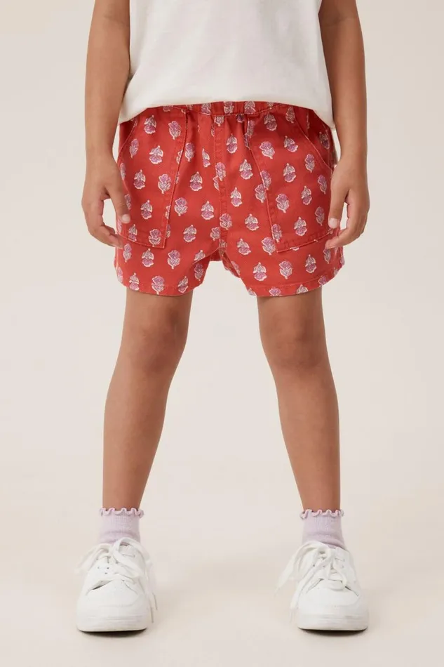 Renee Denim Short Capsicumelodie Flower Stamp Girls Cotton On Shorts Skirts and Playsuits