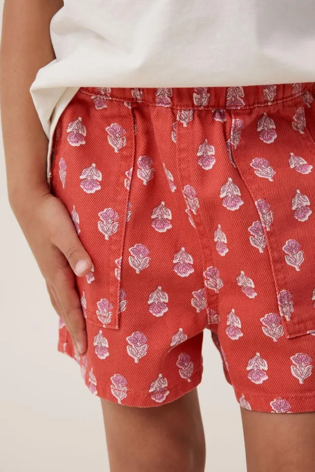 Renee Denim Short Capsicumelodie Flower Stamp Girls Cotton On Shorts Skirts and Playsuits Renee Denim Short Capsicumelodie Flower Stamp Girls Cotton On Shorts Skirts and Playsuits