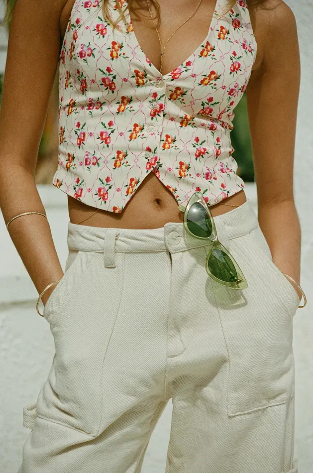 RESA Elsa Cargo Pant In Cream Women Basics