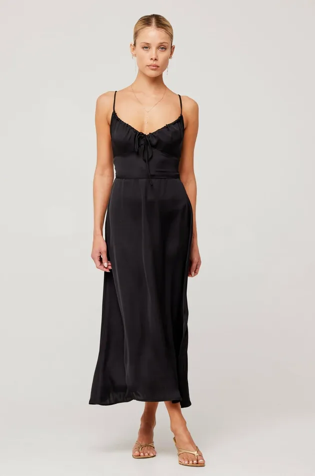 RESA Kaitlyn Midi In Black Women Midi Dress