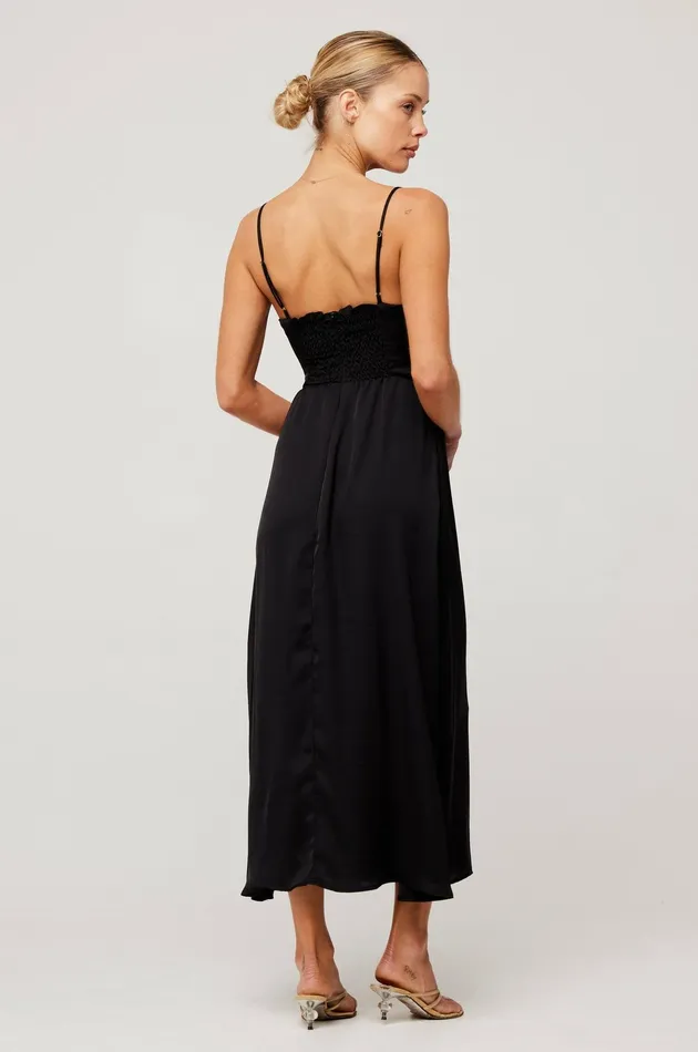 RESA Kaitlyn Midi In Black Women Midi Dress