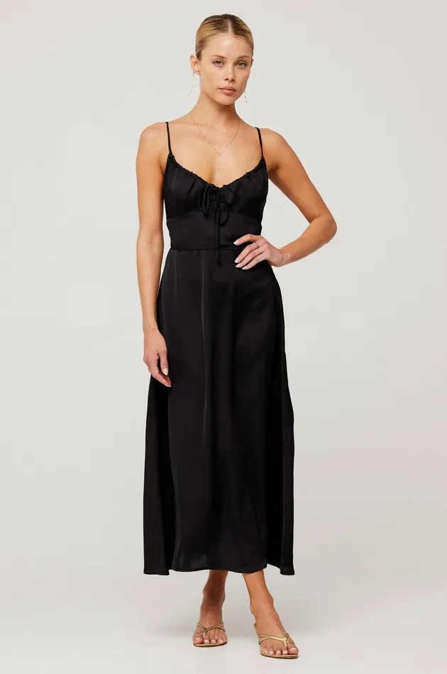 RESA Kaitlyn Midi In Black Women Midi Dress