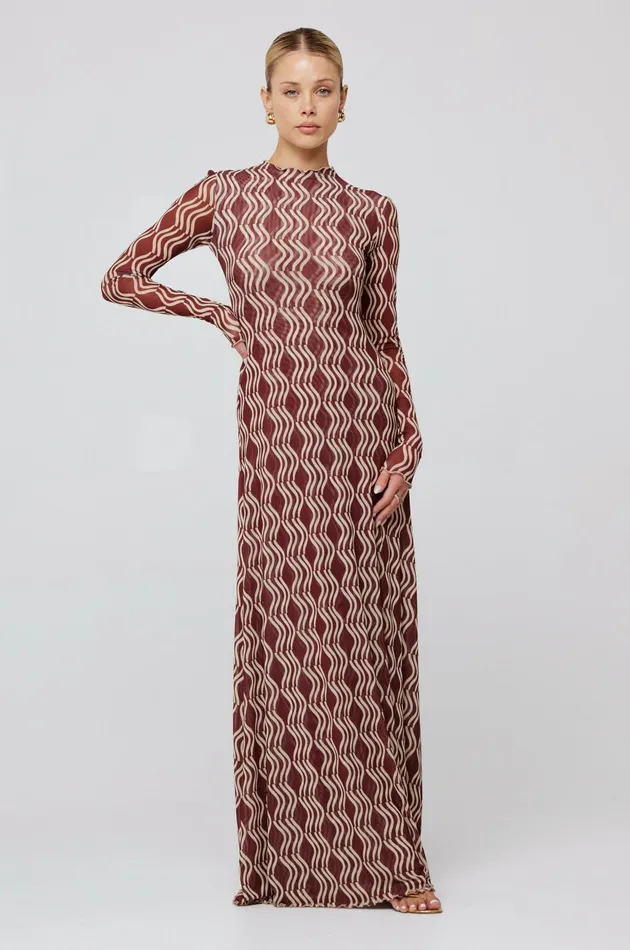 RESA Lyon Dress In Coco Women Maxi Dress