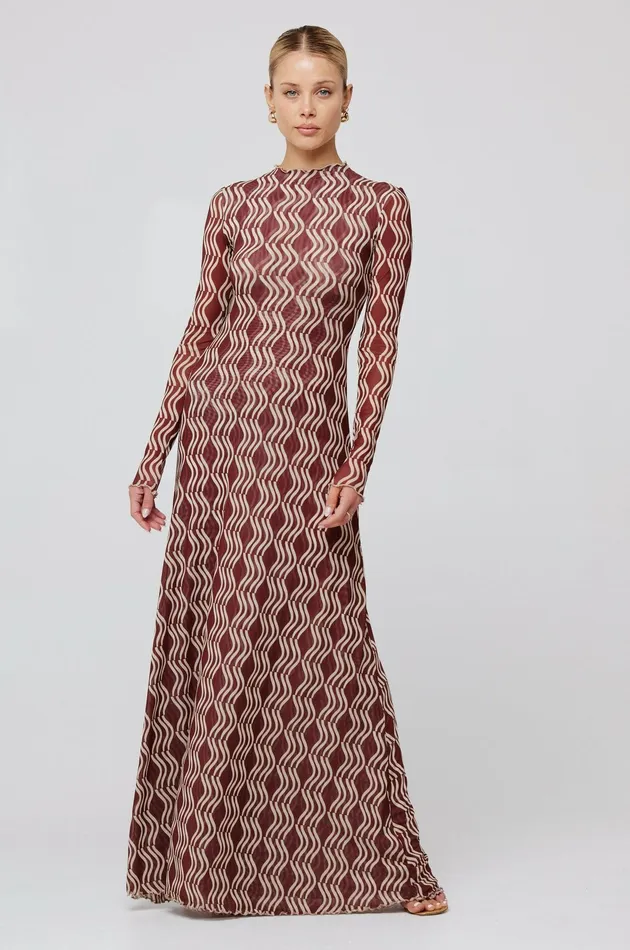 RESA Lyon Dress In Coco Women Maxi Dress