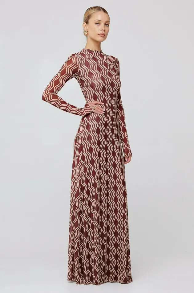 RESA Lyon Dress In Coco Women Maxi Dress
