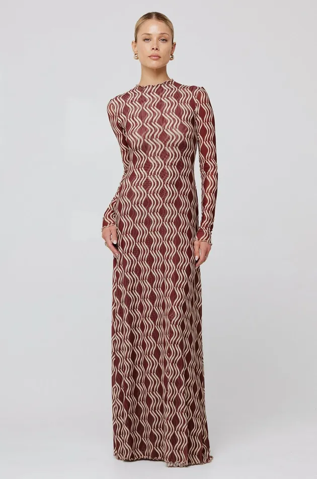 RESA Lyon Dress In Coco Women Maxi Dress