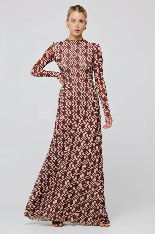 RESA Lyon Dress In Coco Women Maxi Dress