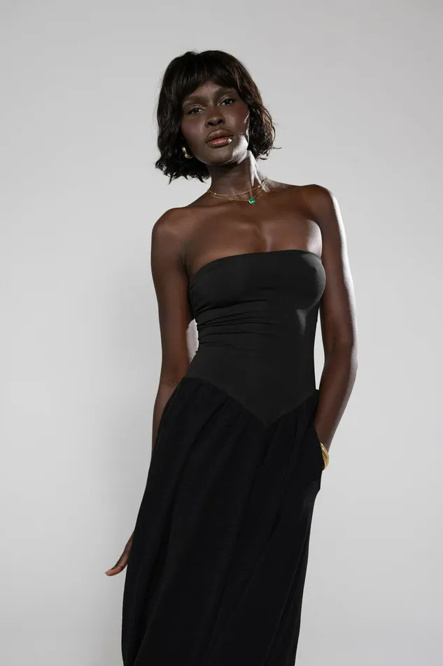 RESA Mackenzie Dress In Black Women Midi Dress