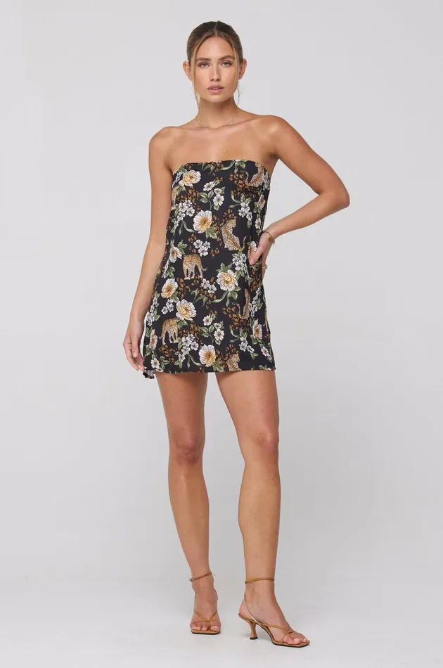RESA Olive Mini In Tropic Women Mini Dresses