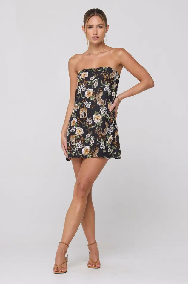 RESA Olive Mini In Tropic Women Mini Dresses