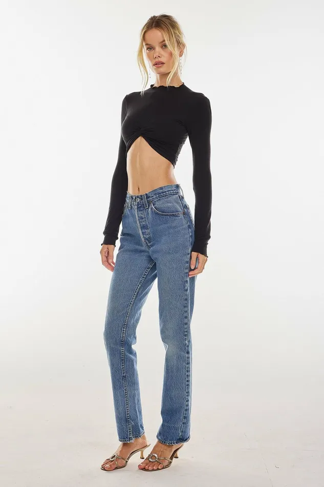 RESA Shelby Top In Black Knit Women Tops