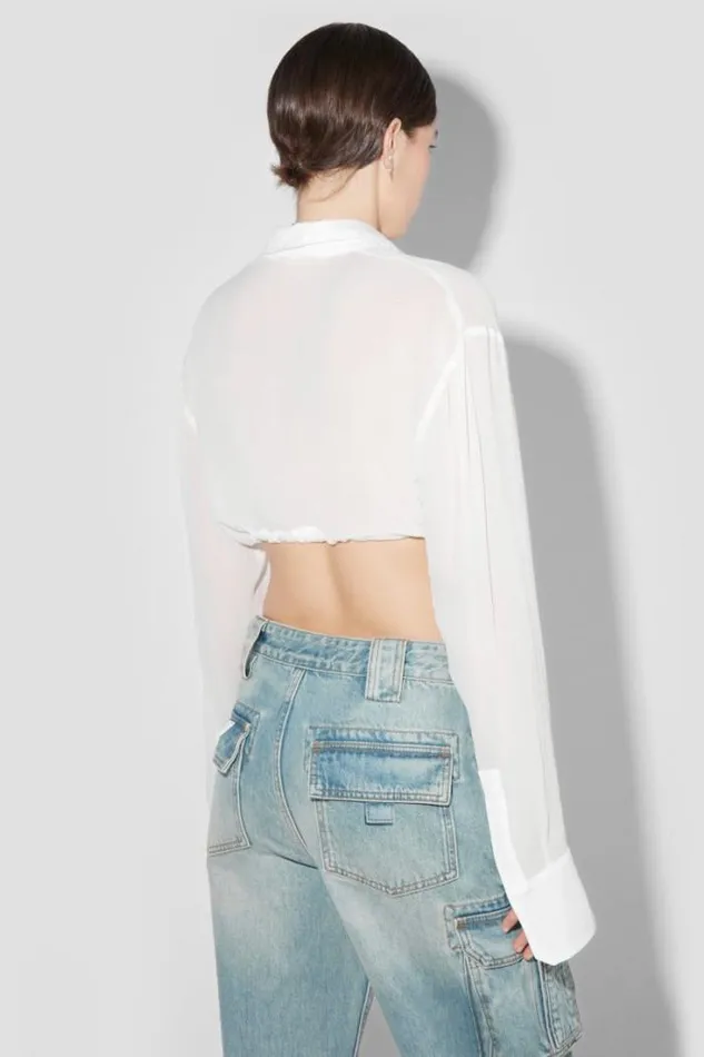 Resort Croped Shirt Off White Women MISBHV Tops