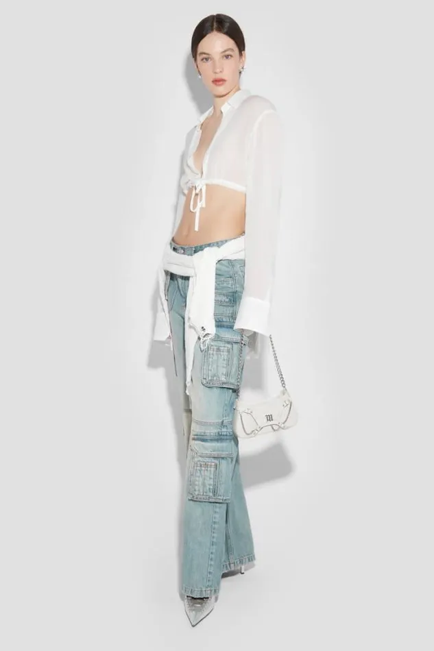 Resort Croped Shirt Off White Women MISBHV Tops